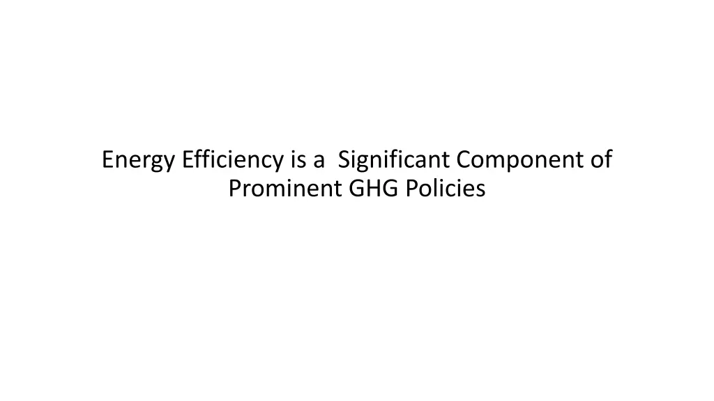 energy efficiency is a significant component