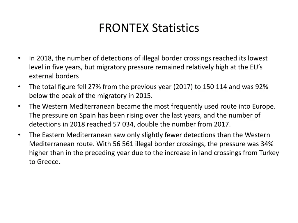 frontex statistics