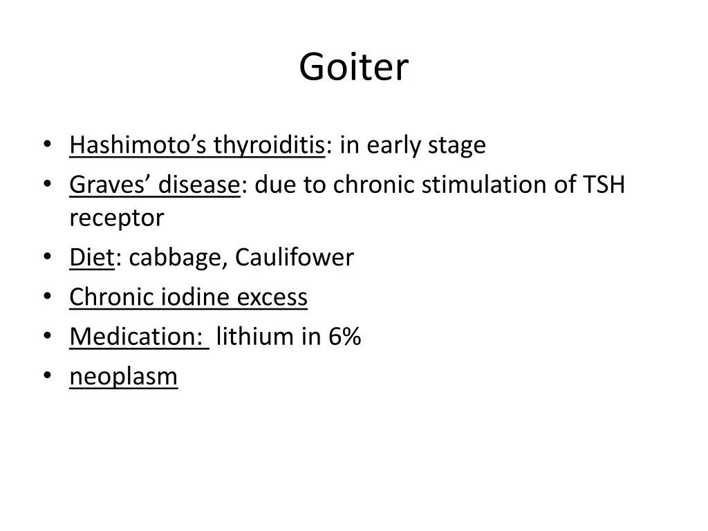 goiter