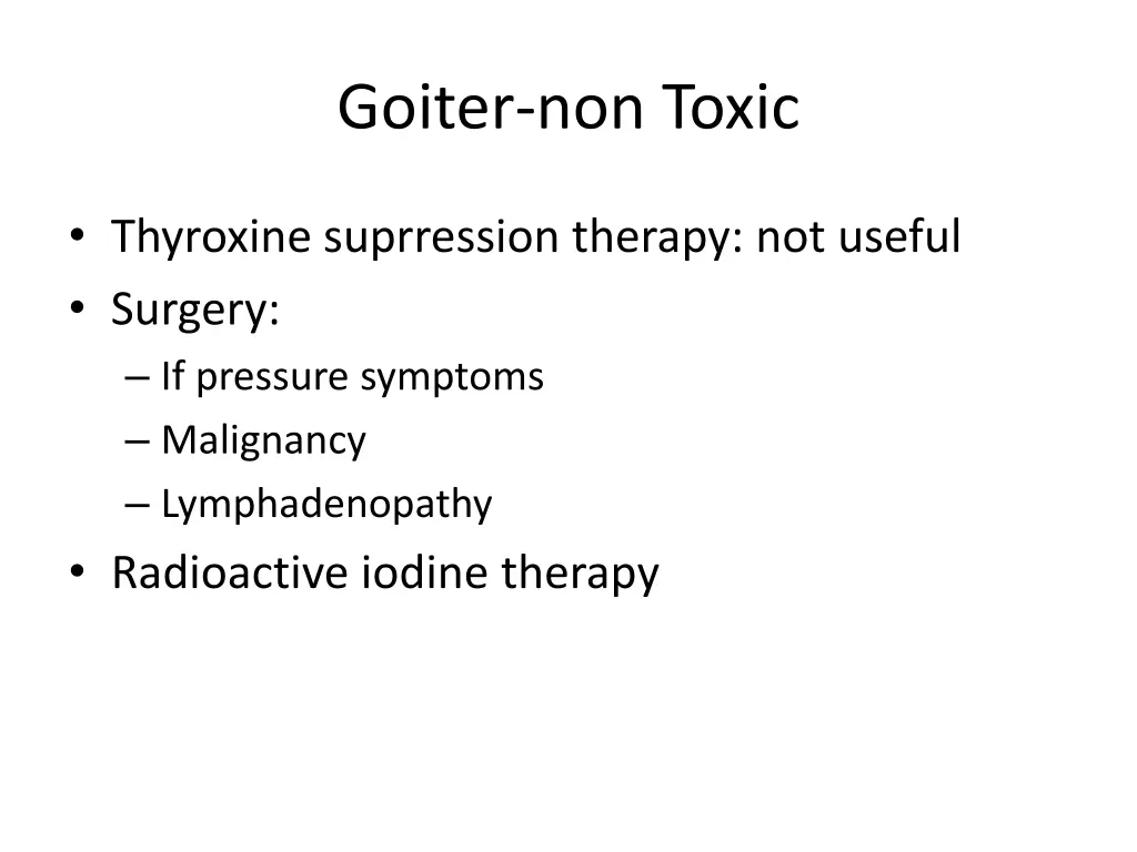 goiter non toxic