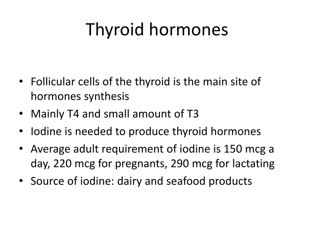 thyroid hormones 1