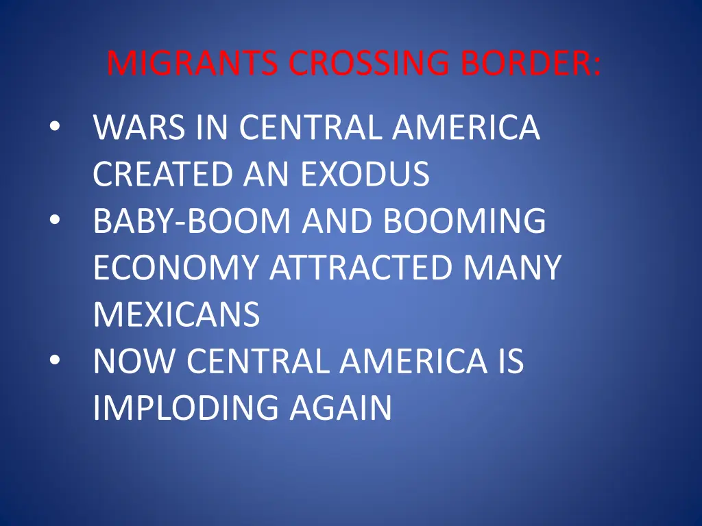 migrants crossing border wars in central america