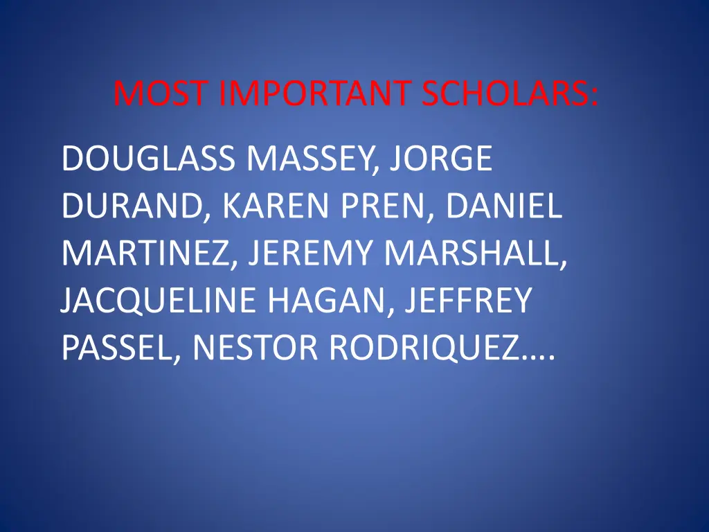 most important scholars