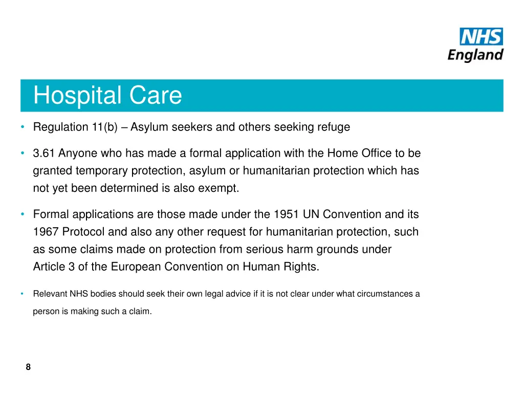 hospital care