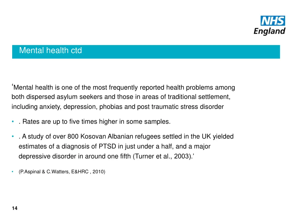 mental health ctd