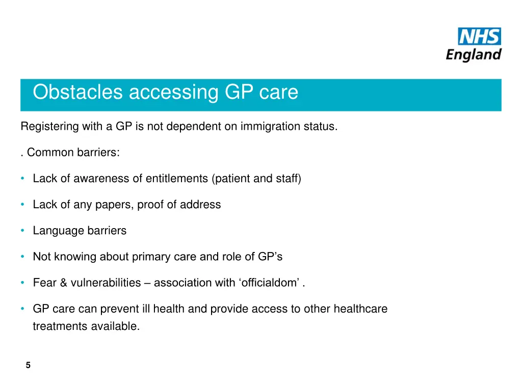 obstacles accessing gp care