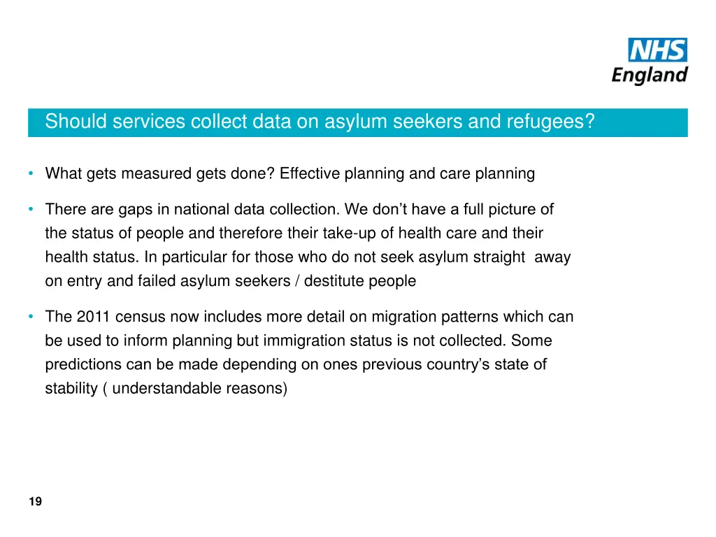 should services collect data on asylum seekers