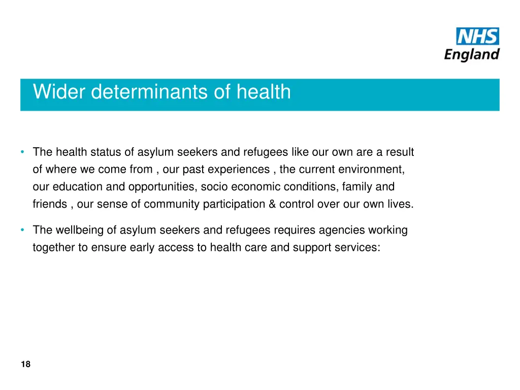 wider determinants of health