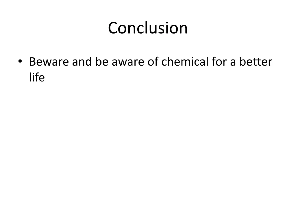 conclusion
