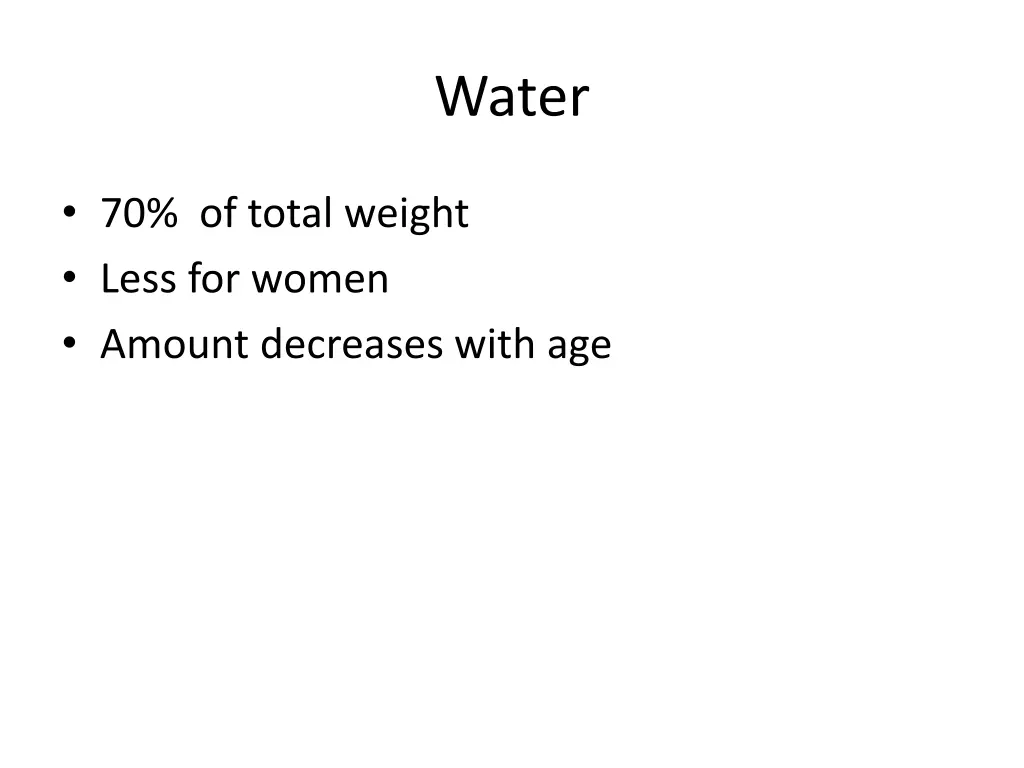water