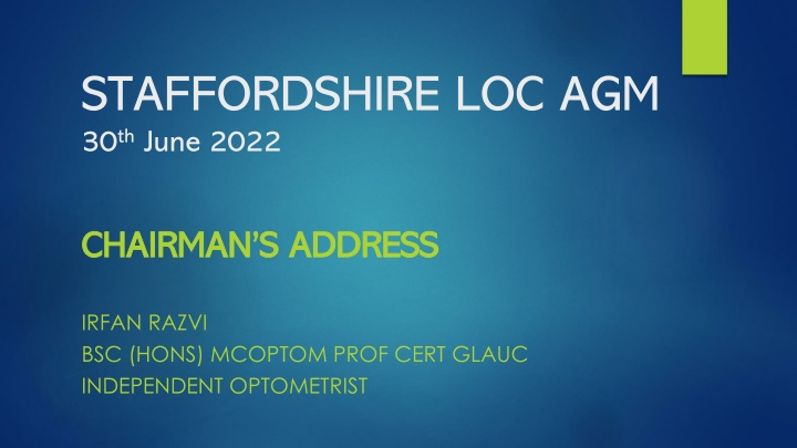 staffordshire loc agm 30 th june 2022