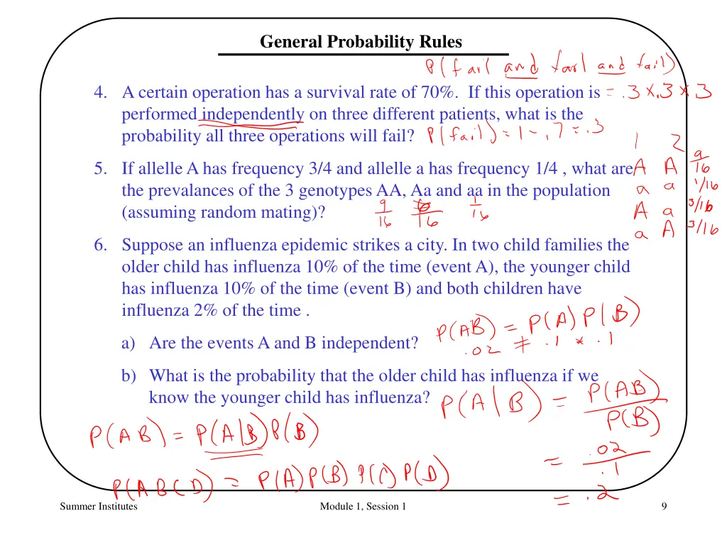 general probability rules 2