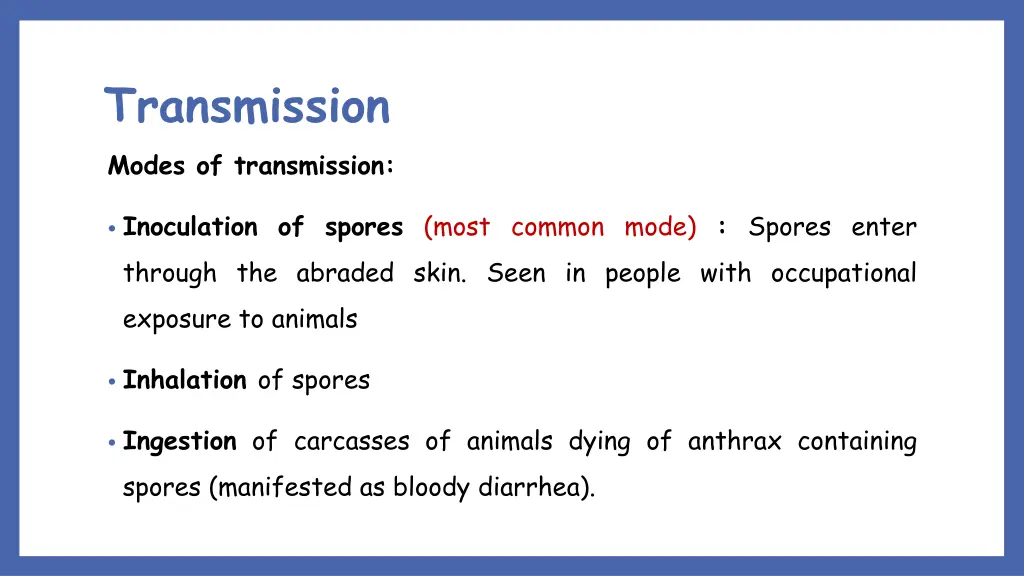 transmission modes of transmission