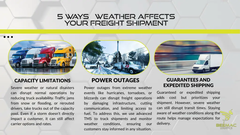 guarantees and expedited shipping