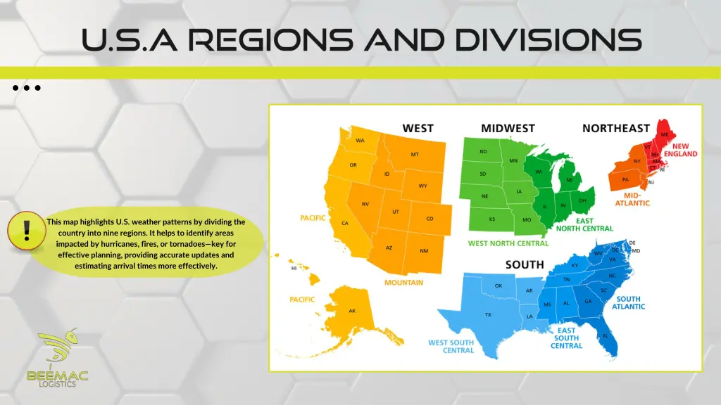 this map highlights u s weather patterns