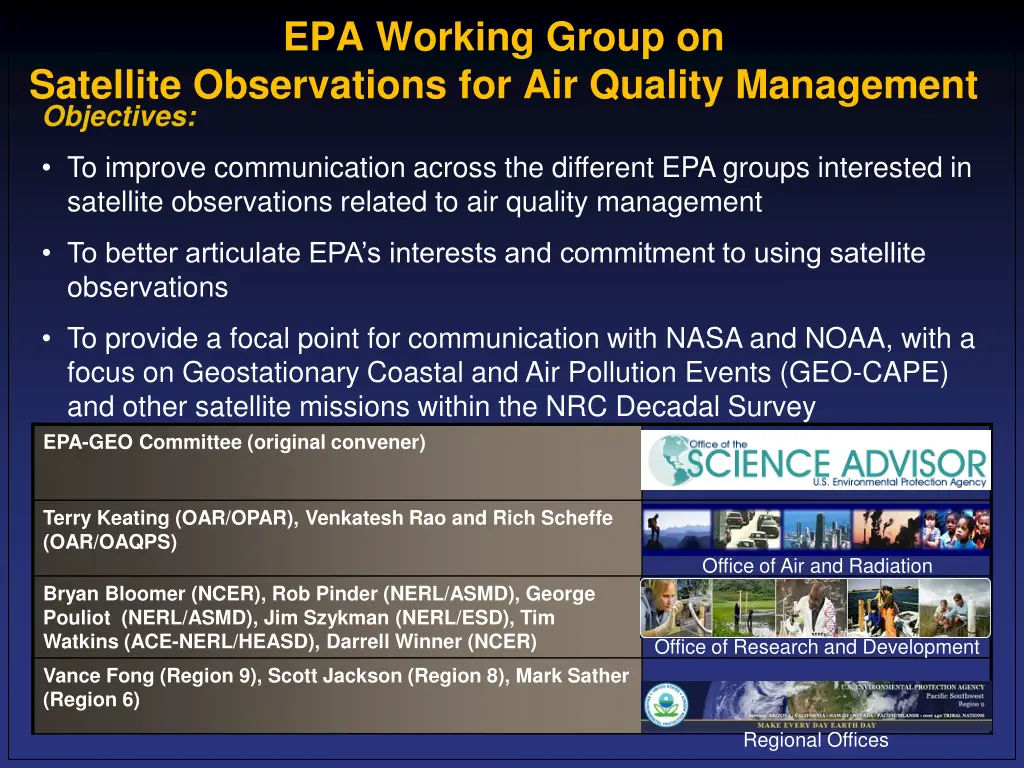 epa working group on