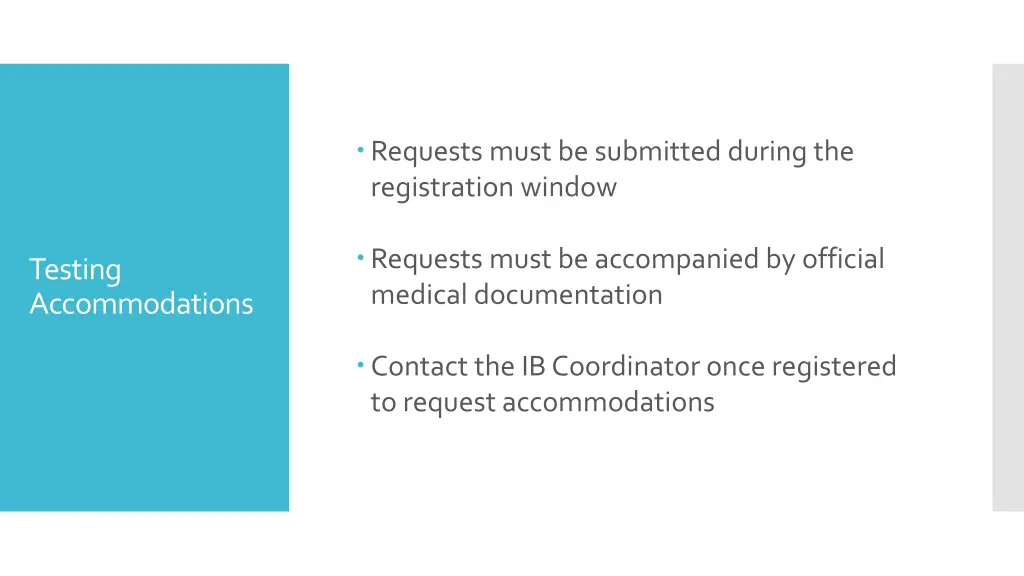 requests must be submitted during