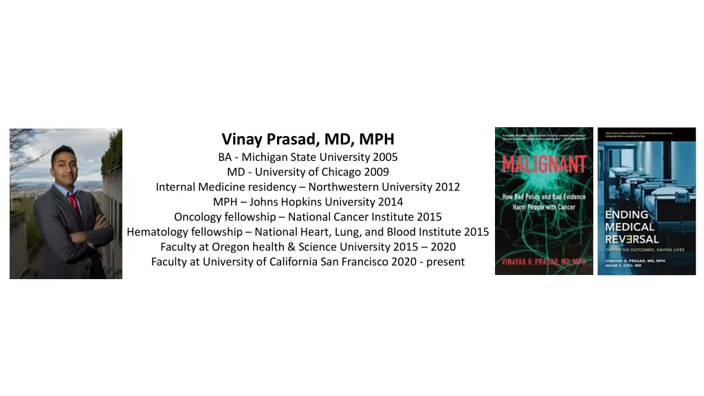 vinay prasad md mph ba michigan state university