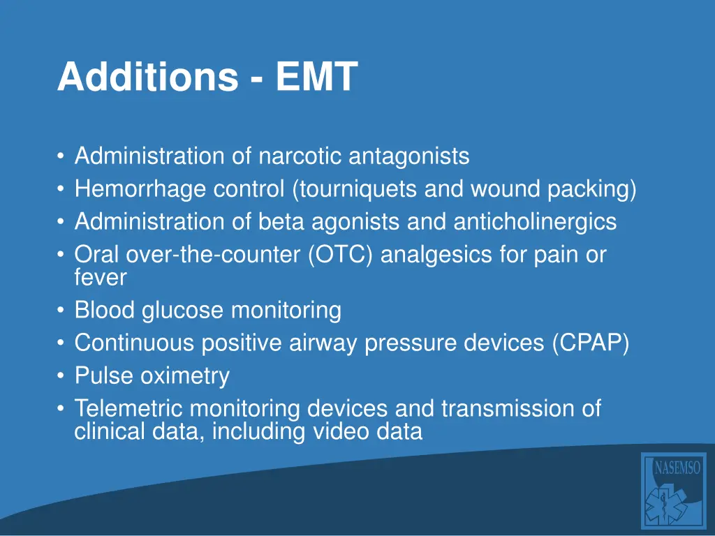 additions emt