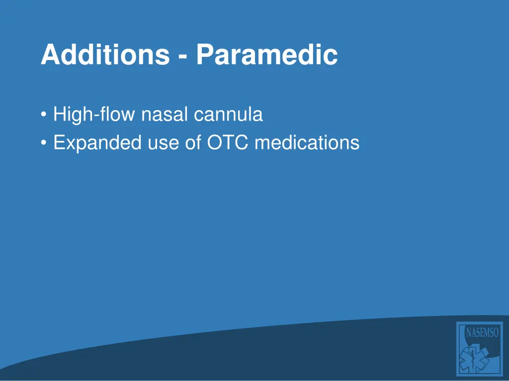 additions paramedic