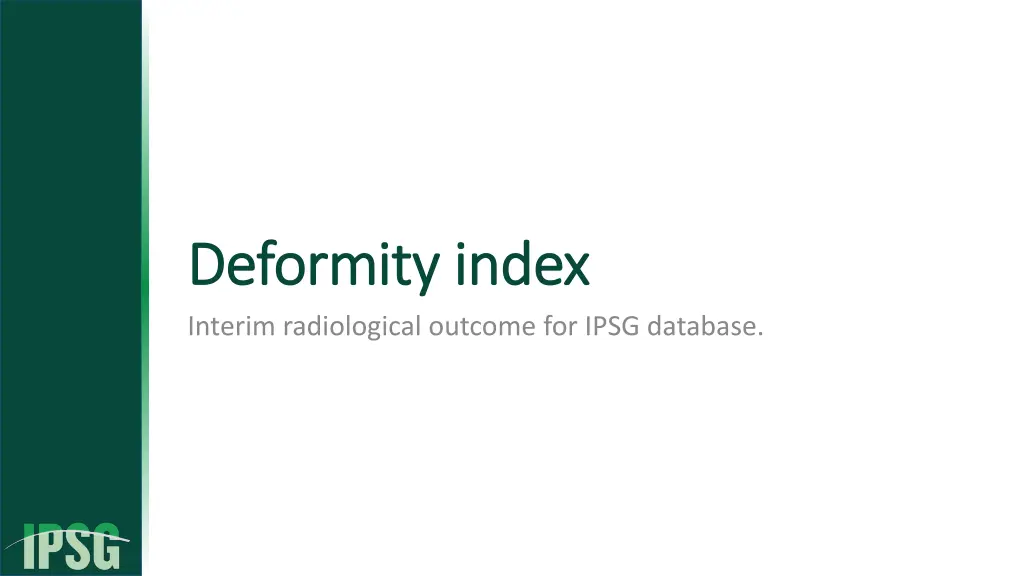 deformity index deformity index interim