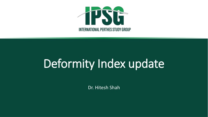 deformity index update deformity index update
