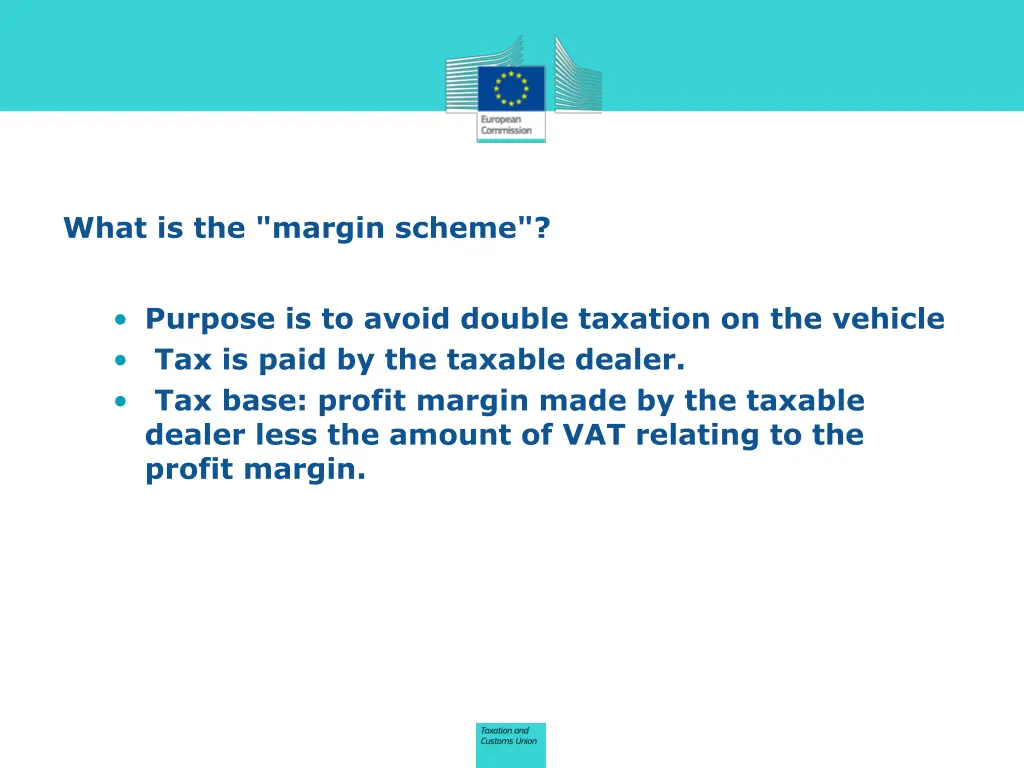 what is the margin scheme