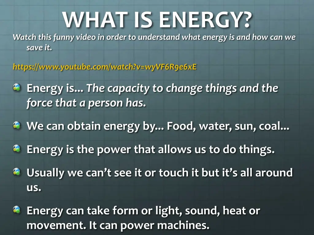 what is energy watch this funny video in order