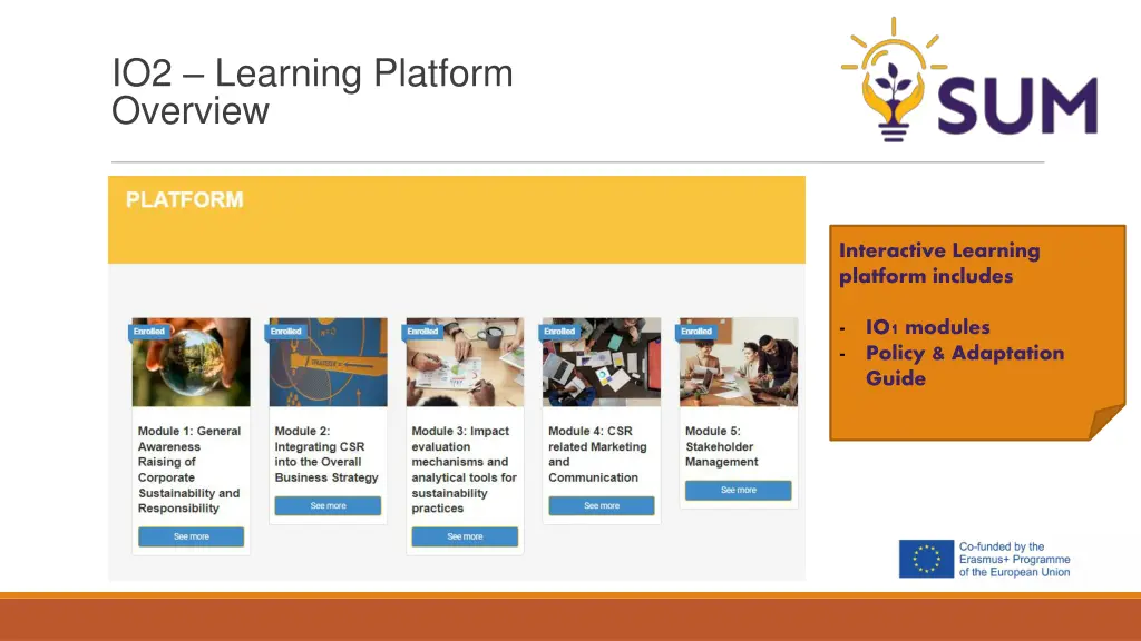 io2 learning platform overview