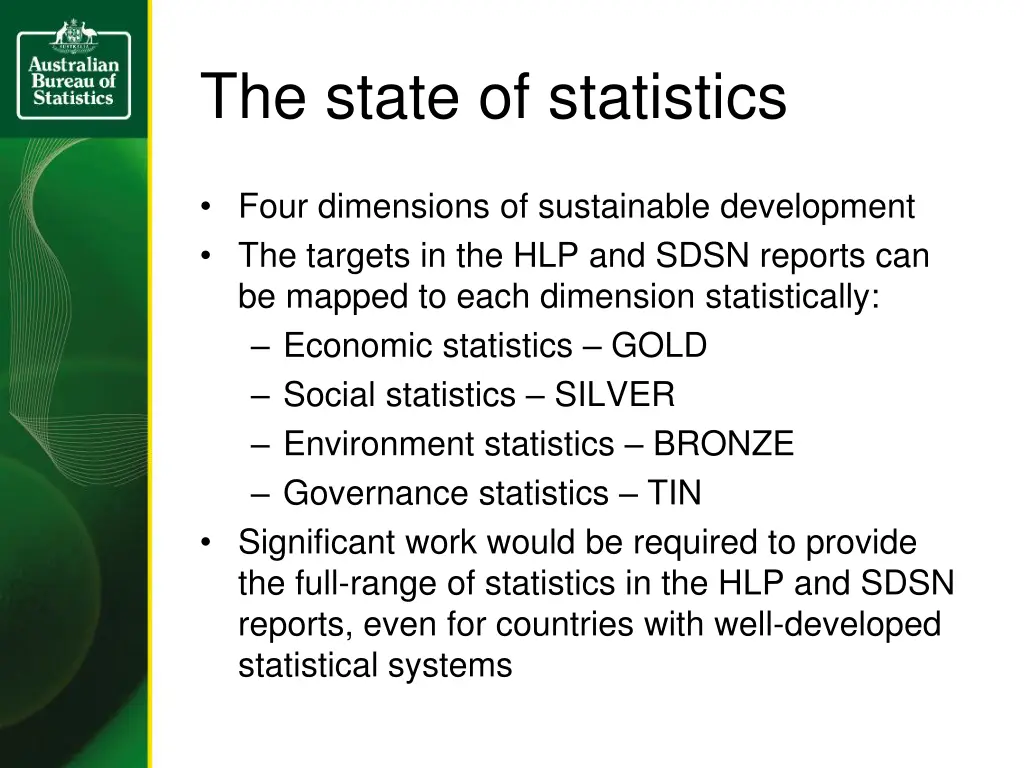 the state of statistics