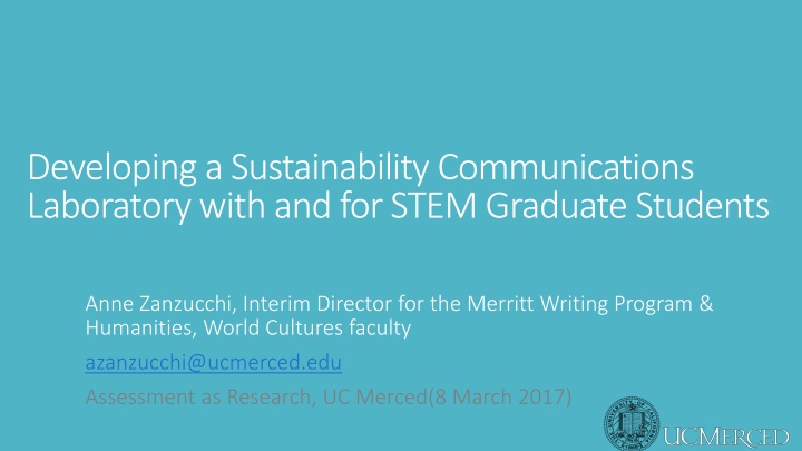 developing a sustainability communications