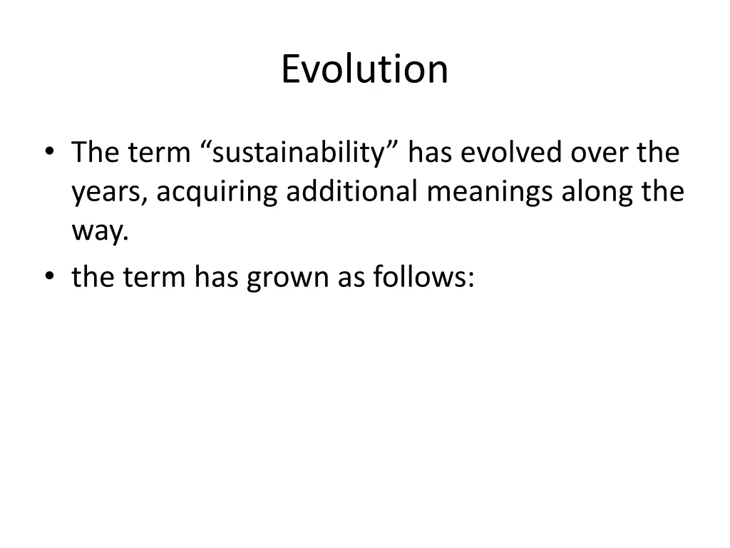 evolution