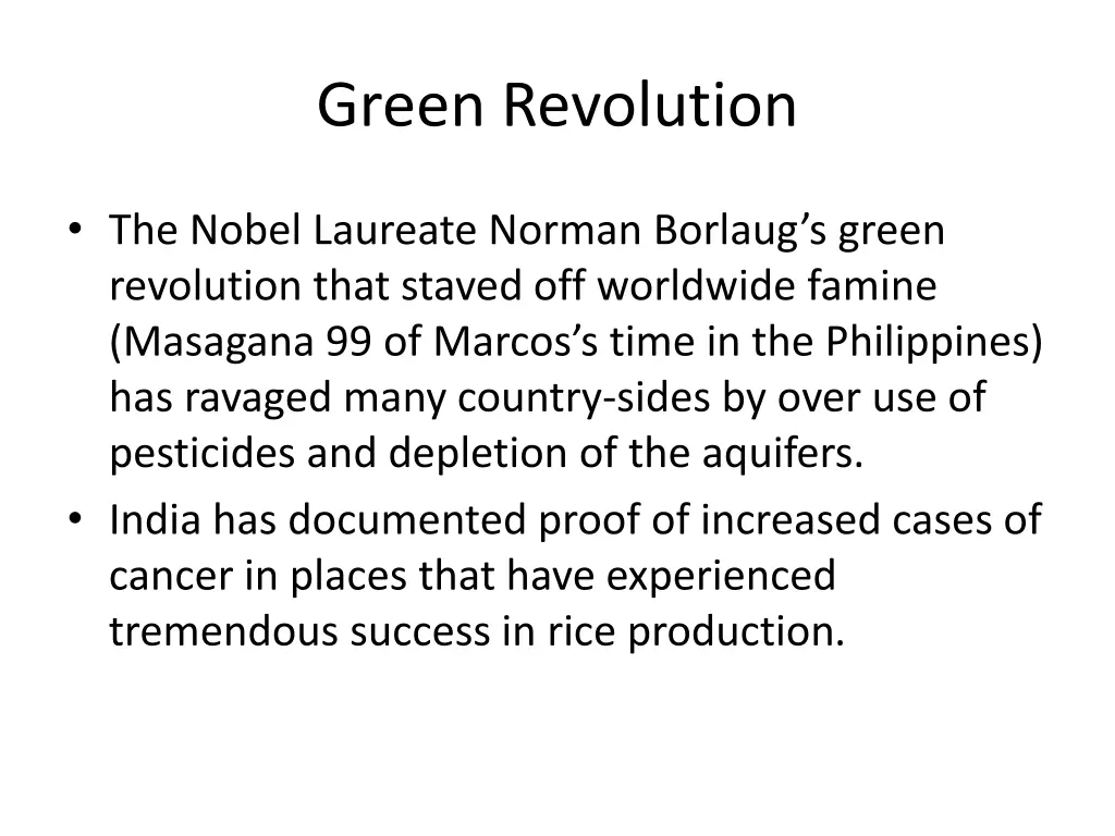 green revolution
