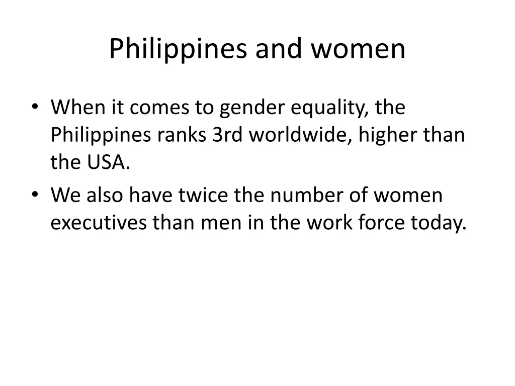 philippines and women