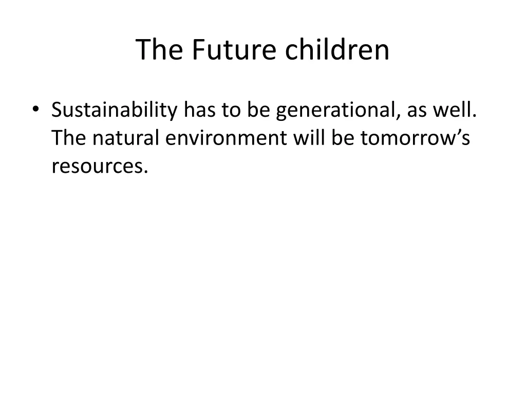 the future children