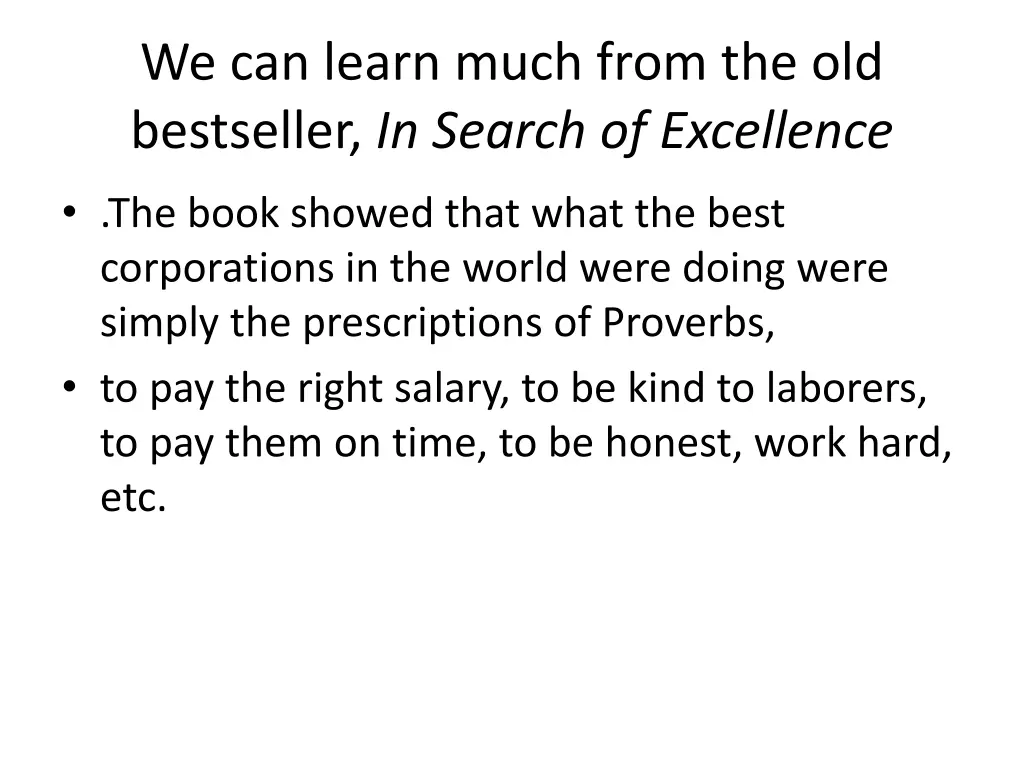 we can learn much from the old bestseller