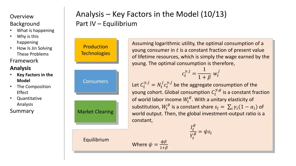analysis key factors in the model 10 13 part