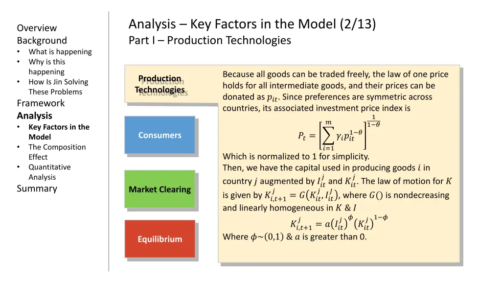 analysis key factors in the model 2 13 part