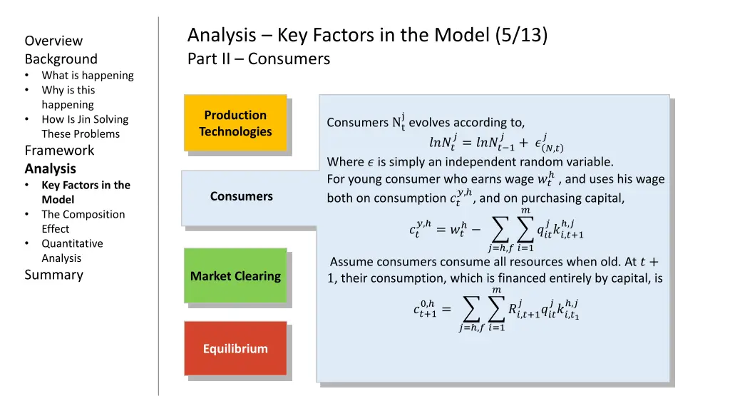 analysis key factors in the model 5 13 part