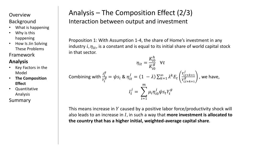 analysis the composition effect 2 3 interaction