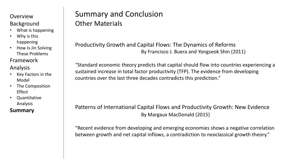 summary and conclusion other materials