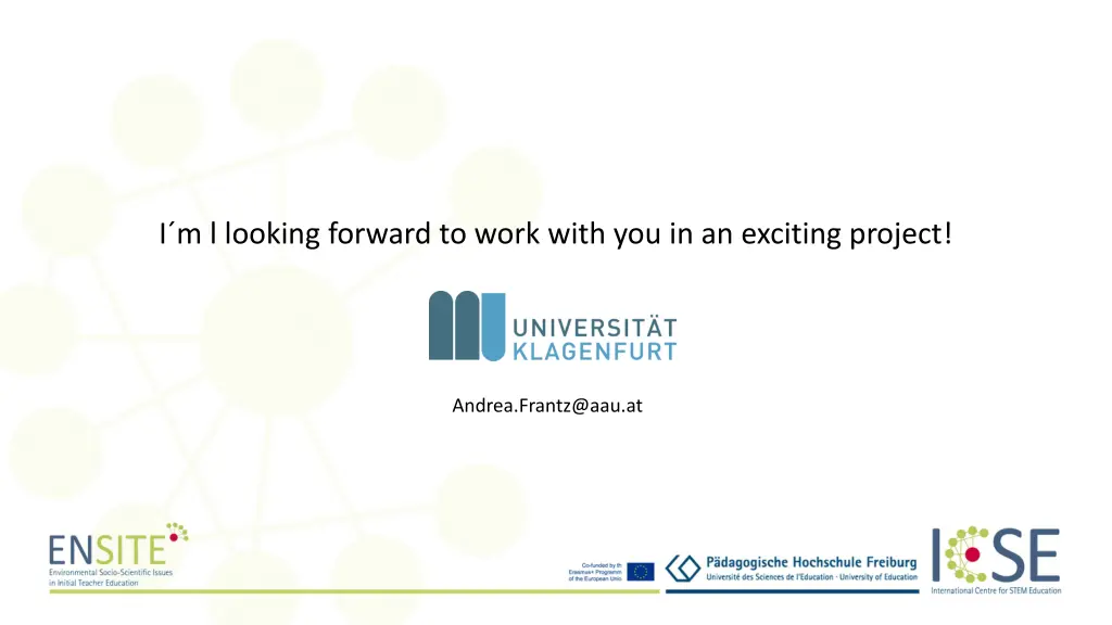 i m l looking forward to work with