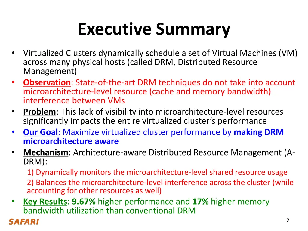 executive summary