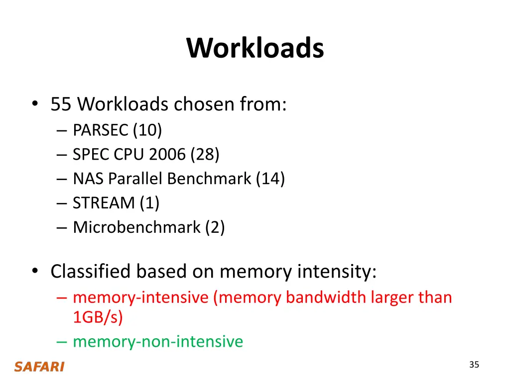 workloads