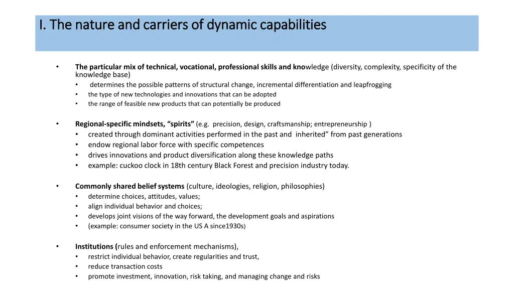 i the nature and carriers of dynamic capabilities