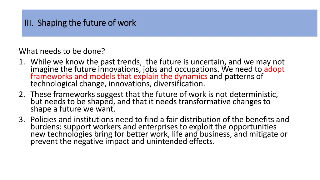 iii shaping the future of work iii shaping