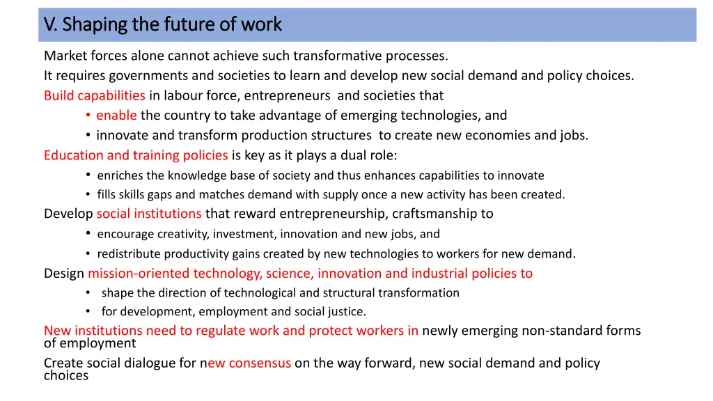 v v shaping the future of work shaping the future