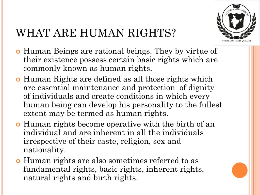 what are human rights