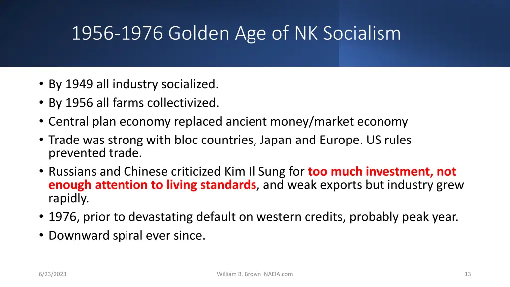 1956 1976 golden age of nk socialism