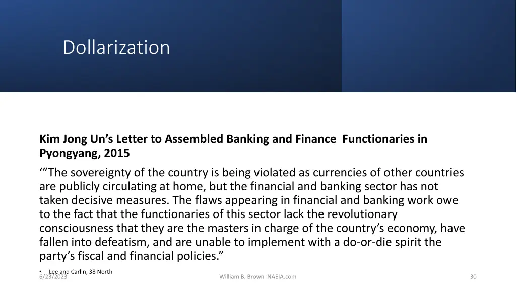 dollarization